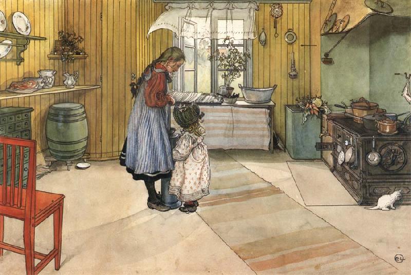 The Kitchen, Carl Larsson